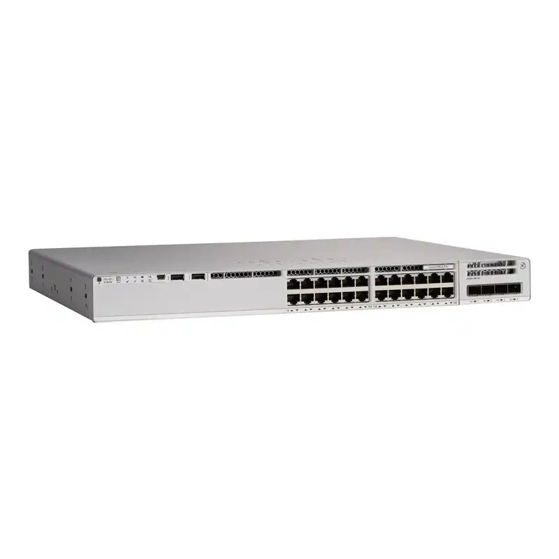 Cisco Catalyst 9200L - Network Essentials - commutateur - C3 - 24 x 10 - 100 - 1000 (PoE+) + 4 x SF... (C9200L-24P-4X-E)_1